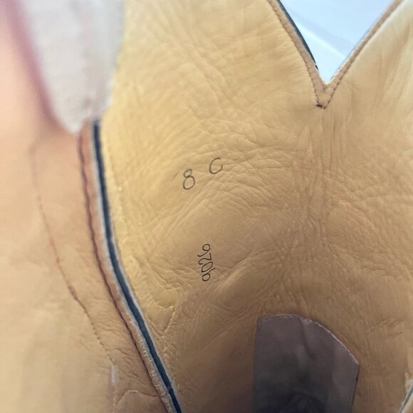 Rod Patrick Womens Cowboy Boots 8C Black Ivory Western Cowgirl Tall Pointed Toe - Picture 11 of 14